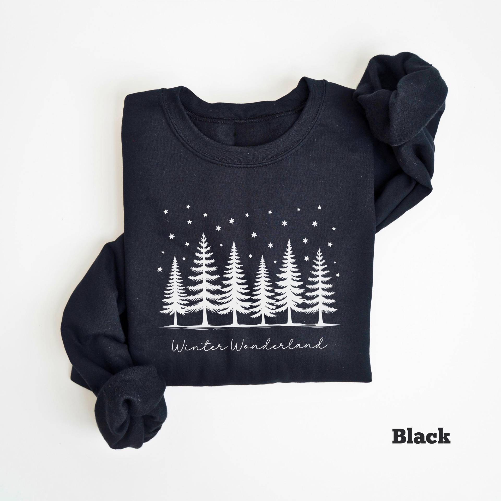 Winter Wunderland Sweatshirt, Damen Weihnachtspullover, Gemütlicher Weihnachtsgeschenk, Frohe Weihnachten Grafik T-Shirt von PrintBoutique4U