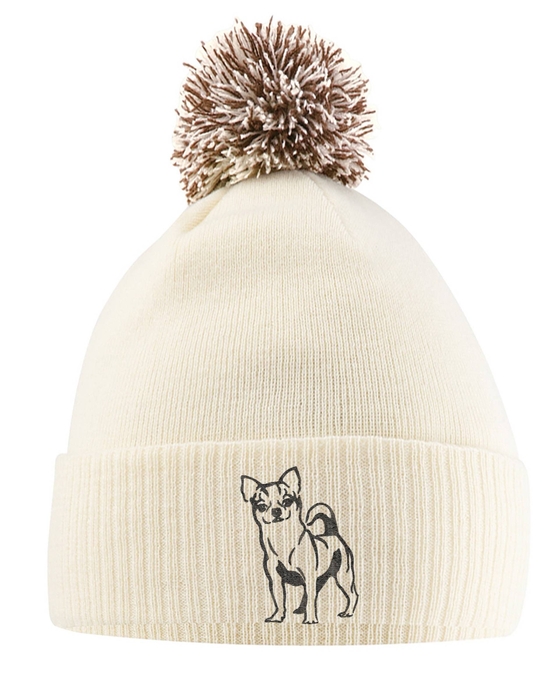 Chihuahua Geschenke, Bommel Beanie Mütze, Lustige Geschenke Für Frauen Männer, Ihn Ihr Geschenk Hund Spaziergang Neuheit von PrintCartelStore