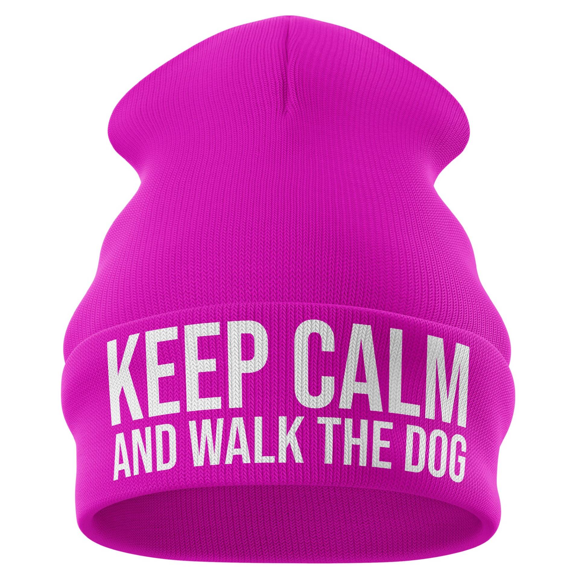 Keep Calm Walk The Dog, Lustige Beanie Mütze Für Männer Frauen, Hundeliebhaber, Haustier Geschenke Sie Ihn Winter Kopfbedeckung von PrintCartelStore