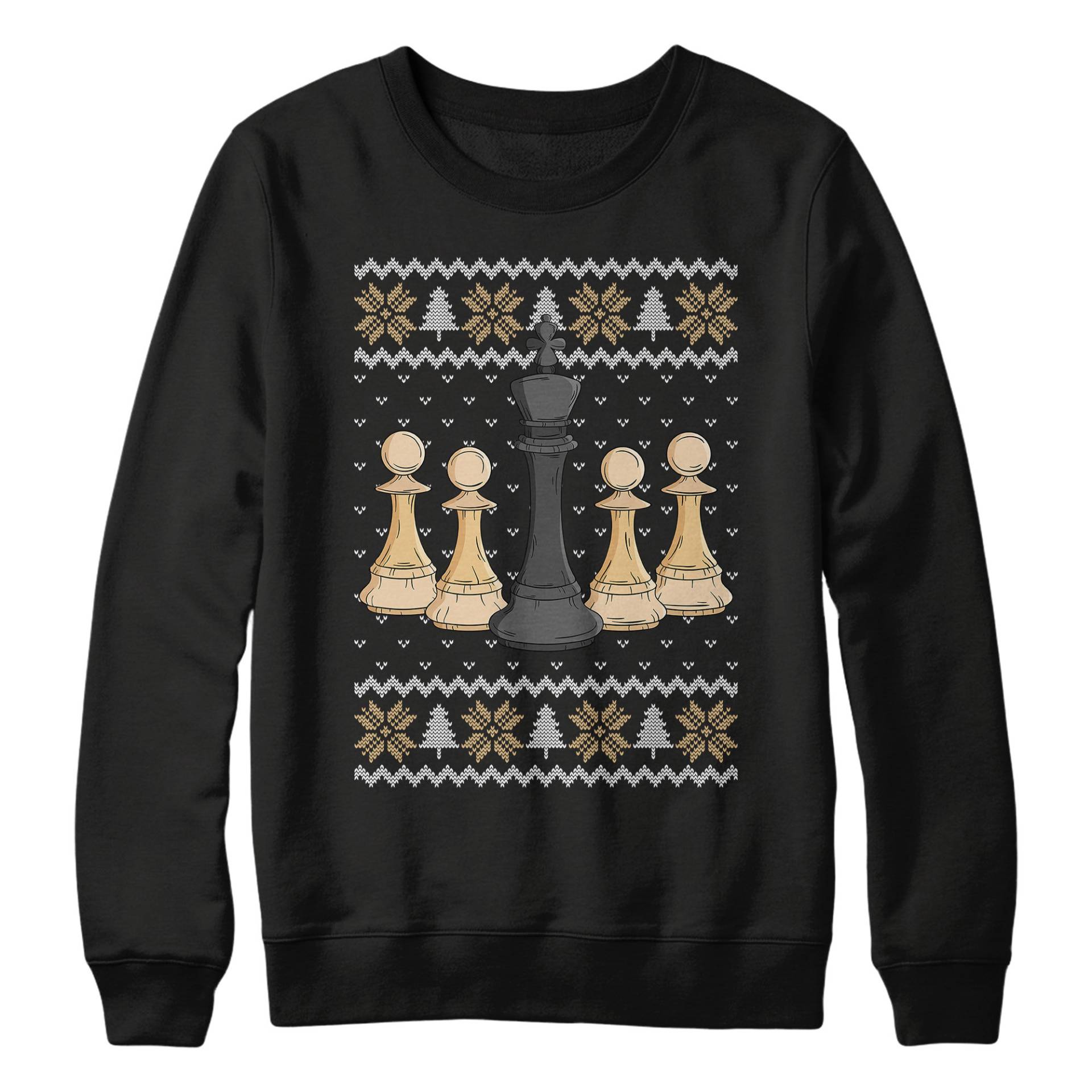 Schach Weihnachten Pullover, Sweatshirt, Geschenke Spiel Lustige Ugly Pullover Herren Damen Unisex von PrintCartelStore