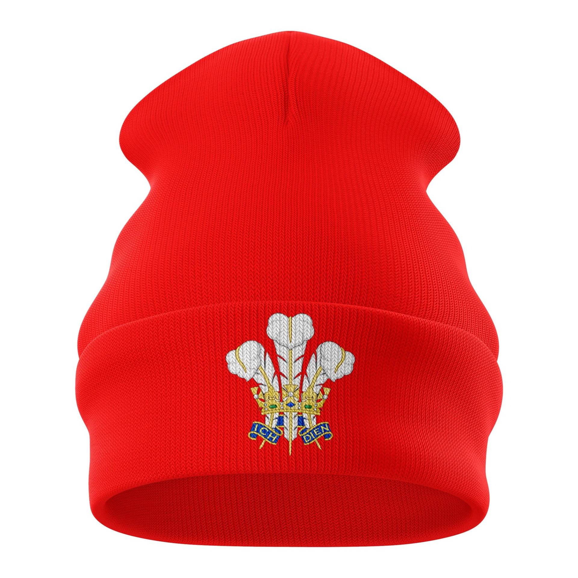 Wales Beanie Prince Of Federn, Beanie, Geschenke Für Männer, Cymru Rugby Geschenk Winter Kopfbedeckung Dad Unisex von PrintCartelStore