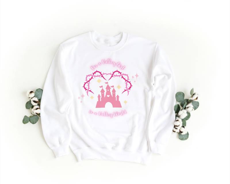 Valley World Girl Sweatshirt von PrintLoftMediaDesign