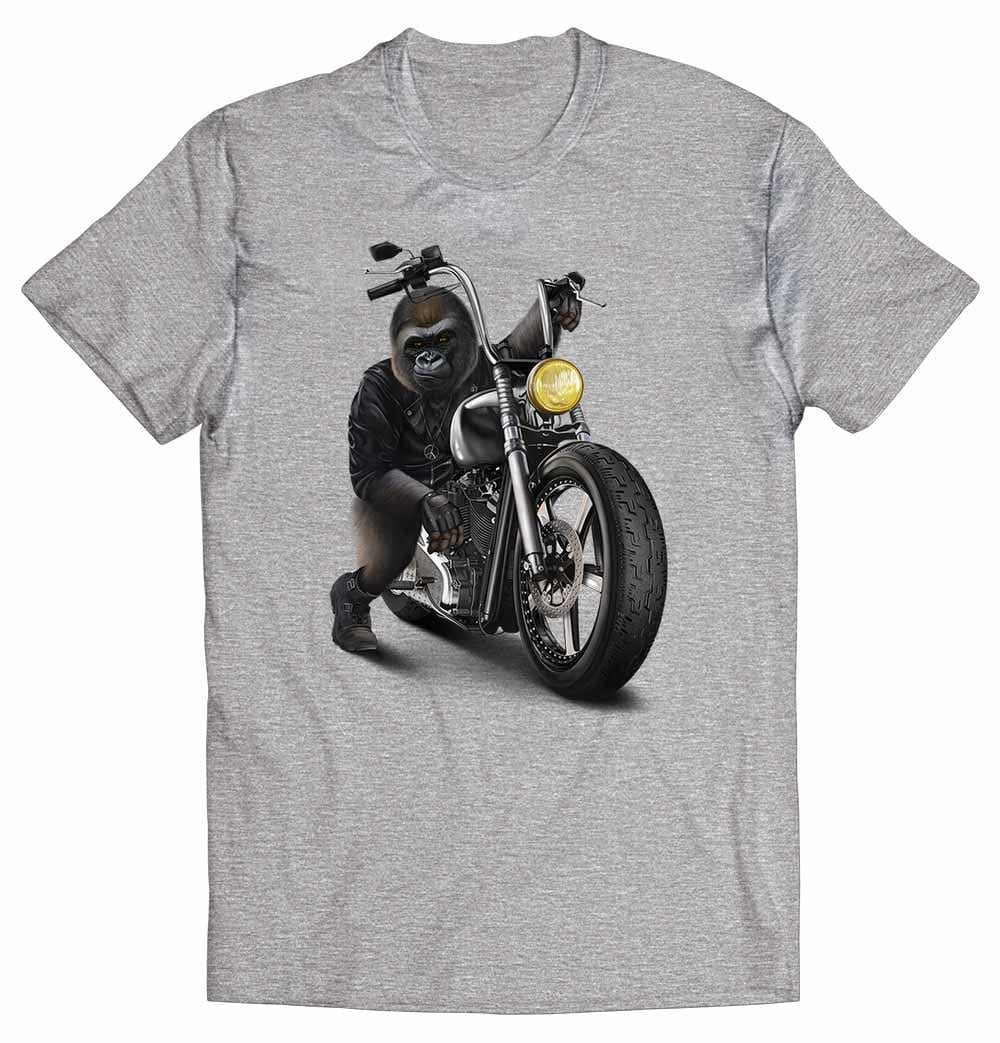 Gorilla Fährt Ein Chopper Motorrad von PrintStarTee