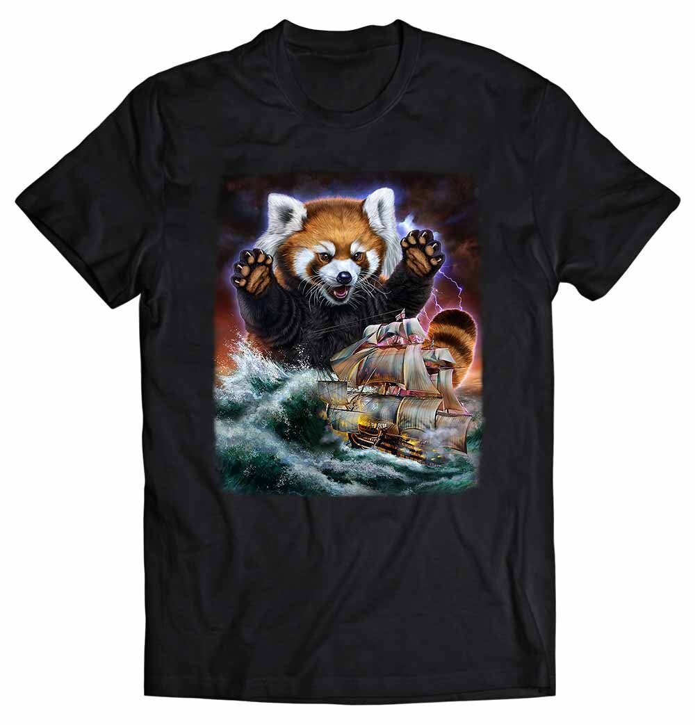 Monster Roter Panda Greift Linienschiff An von PrintStarTee
