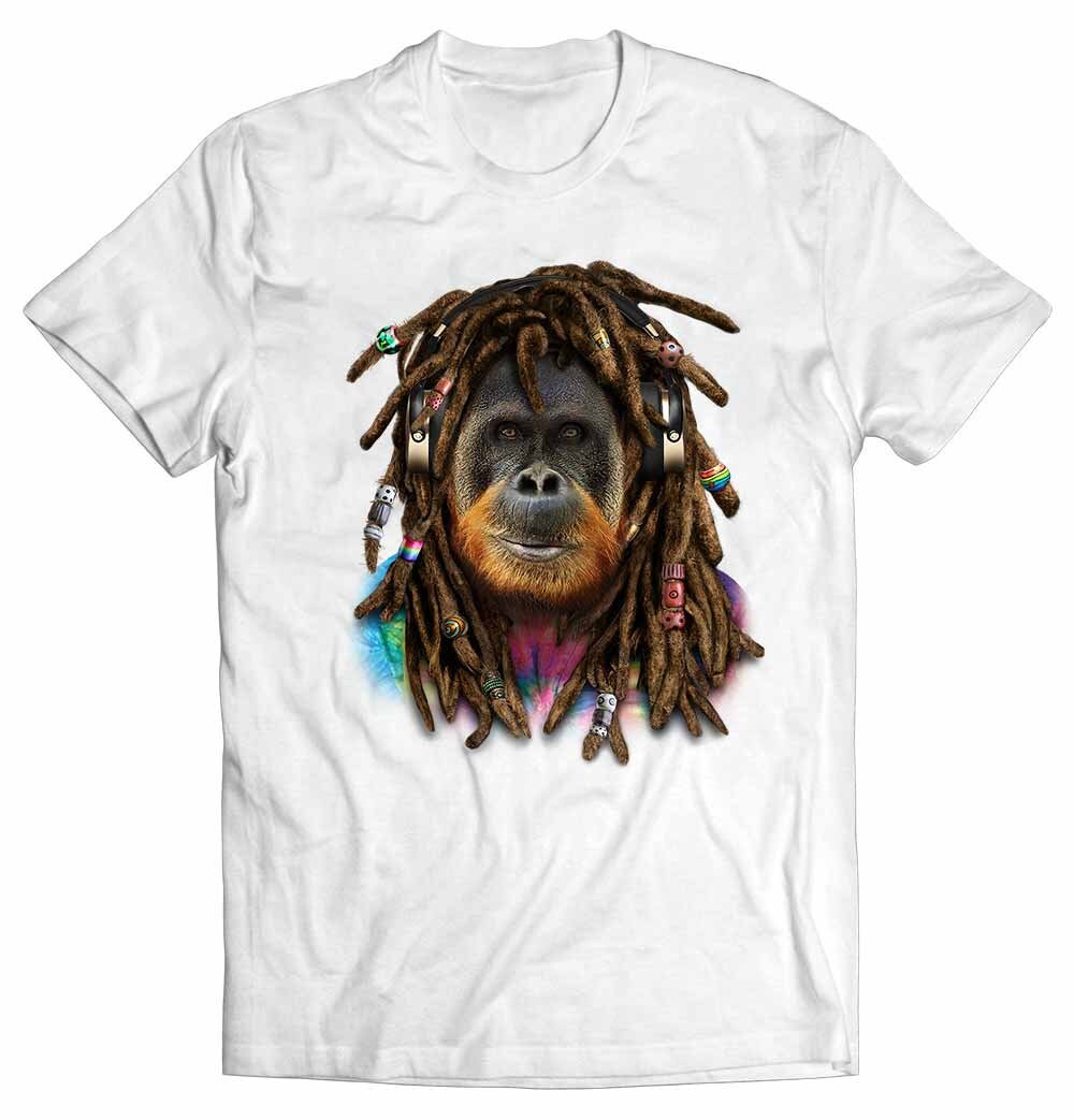 Orang-Utan Mit Reggae-Dreadlocks-Haaren von PrintStarTee