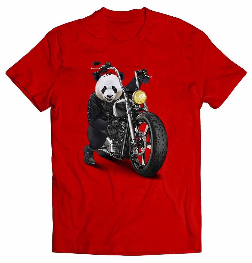 Riesenpanda, Die Ein Zerhackermotorrad Reitet von PrintStarTee