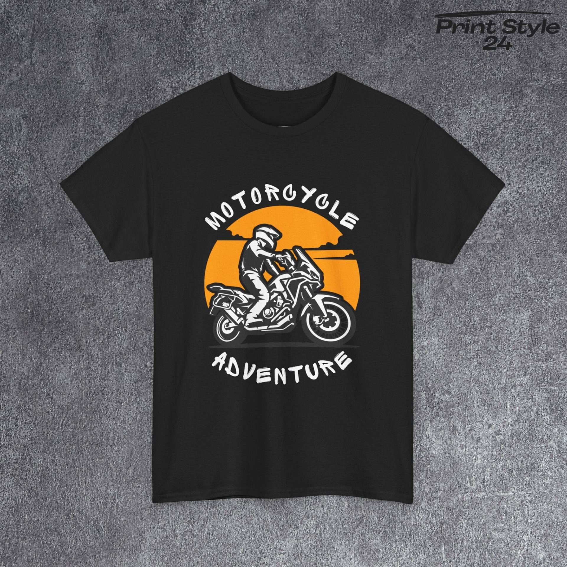 Tshirt Für Biker T Shirt Mit Adventurebike Coole Grafik Motorrad Abenteuer Enduro Reise Geschenk Mann Einzigartiges Design von PrintStyle24