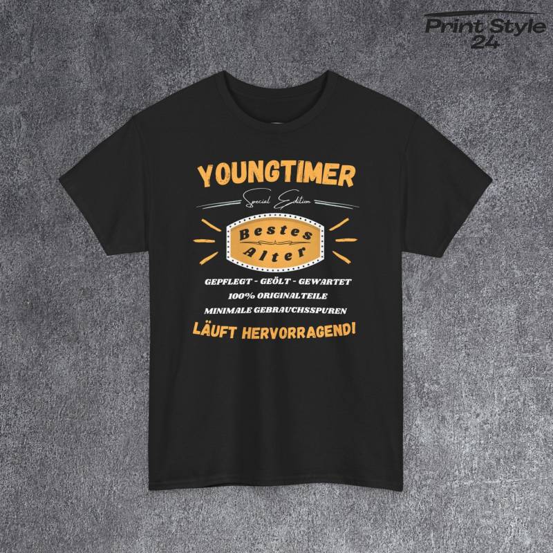 Tshirt Für Mann Im Besten Alter T Shirt Mit Youngtimer Aufschrift Grafik Retro Motiv Geschenk Freunde T-Shirt Zum Geburtstag von PrintStyle24