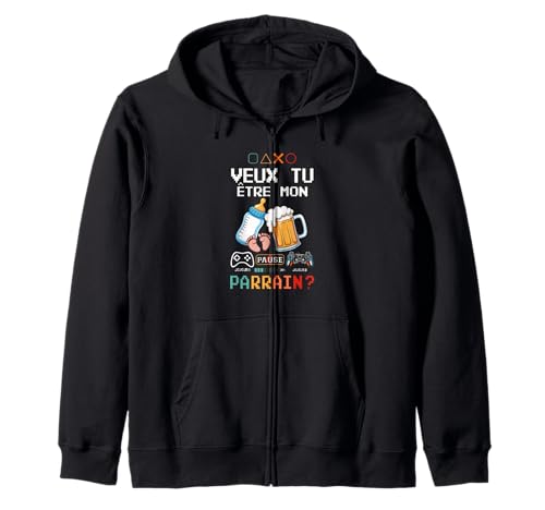 Veux Tu être Mon Parrain Herren T-Shirt Gamer Humor Gaming Kapuzenjacke Veux Tu être Mon Parrain Herren T-Shirt Gamer Humor Gaming Kapuzenjacke von PrintTeeShop | Veux Tu Être Mon Parrain