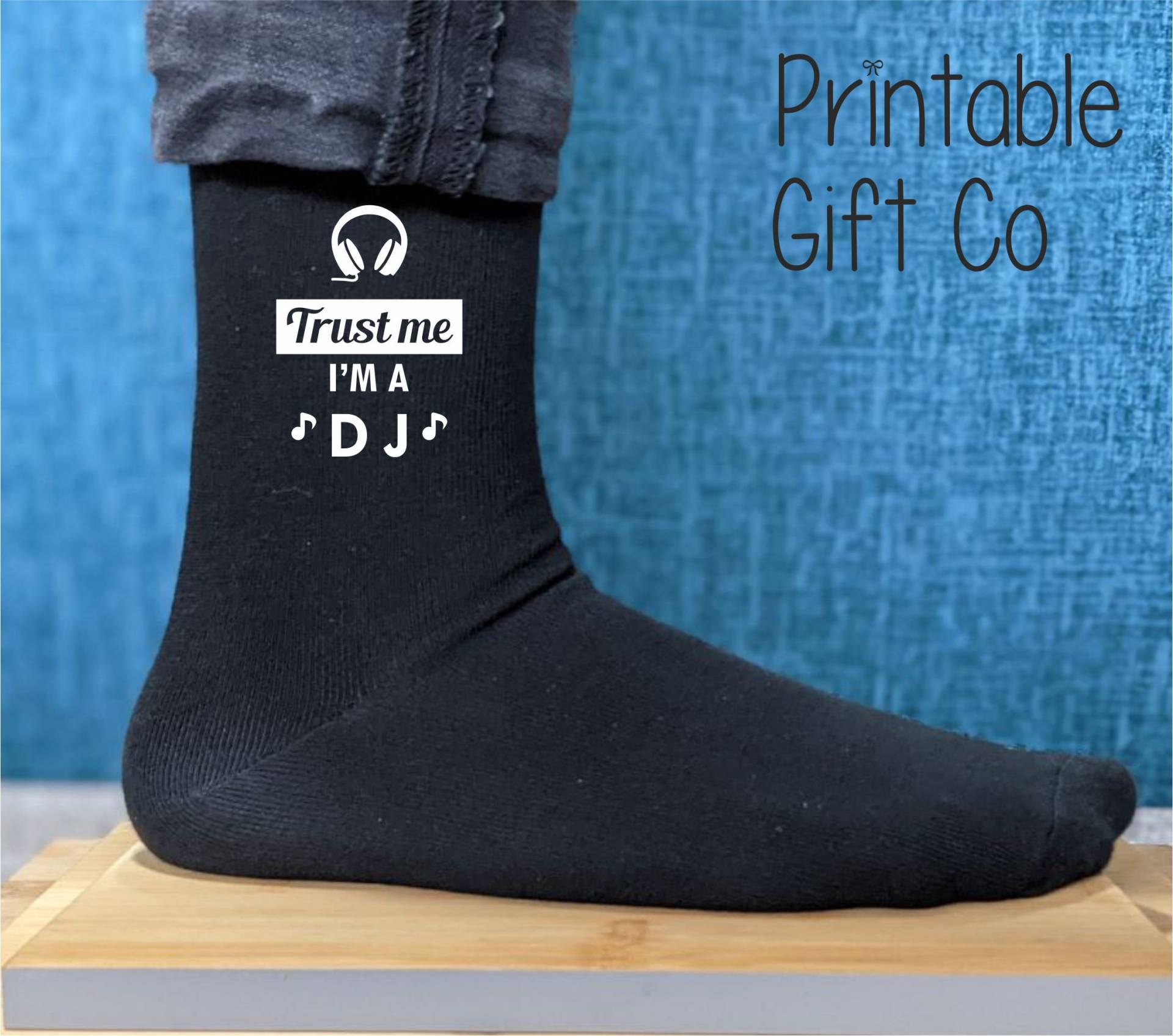 Vertrauen Sie Mir Ich Bin Ein Dj Socken - Gedruckt Herren Und Damen Geschenk Große Graduierung/Valentines/Weihnachten/Jubiläum/Geburtstagsgeschenk von PrintableGiftCo