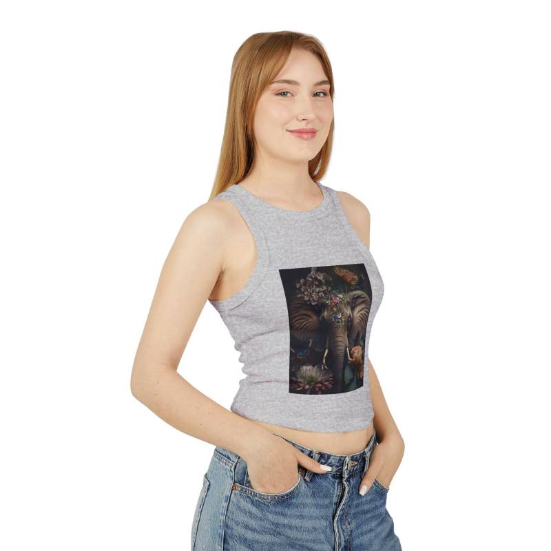 Elephant Tank Top For Women, Cute Summer Shirt Beach Vacay, Perfect Gift Girls & Animal Lovers von Printableso