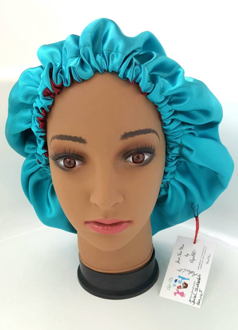 Satin Gefütterte Reversible Hair Bonnet - Benutzerdefinierte Erwachsenengröße Satin Gefütterte Reversible Hair Bonnet - Benutzerdefinierte Erwachsenengröße von PrintedBonnet