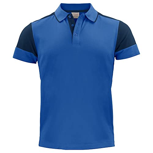 Printer Herren Prime Kontrast-Poloshirt, Marineblau/Kobaltblau, XXL von Printer