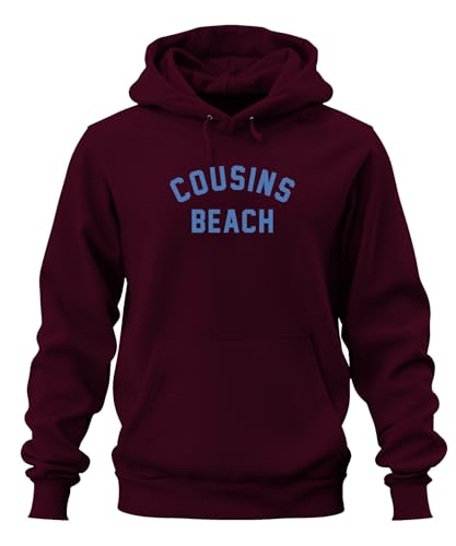 Cousins Beach The Summer I Got Pretty Unisex Hoodie Kapuzenpullover, Burgundy, S von Printera