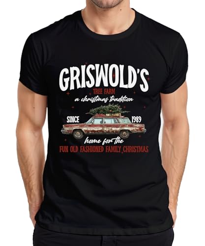 Griswolds Tree Farm Schöne Bescherung Clark - Weihnachten Christmas Xmas Herren T-Shirt, Schwarz, 3XL von Printera