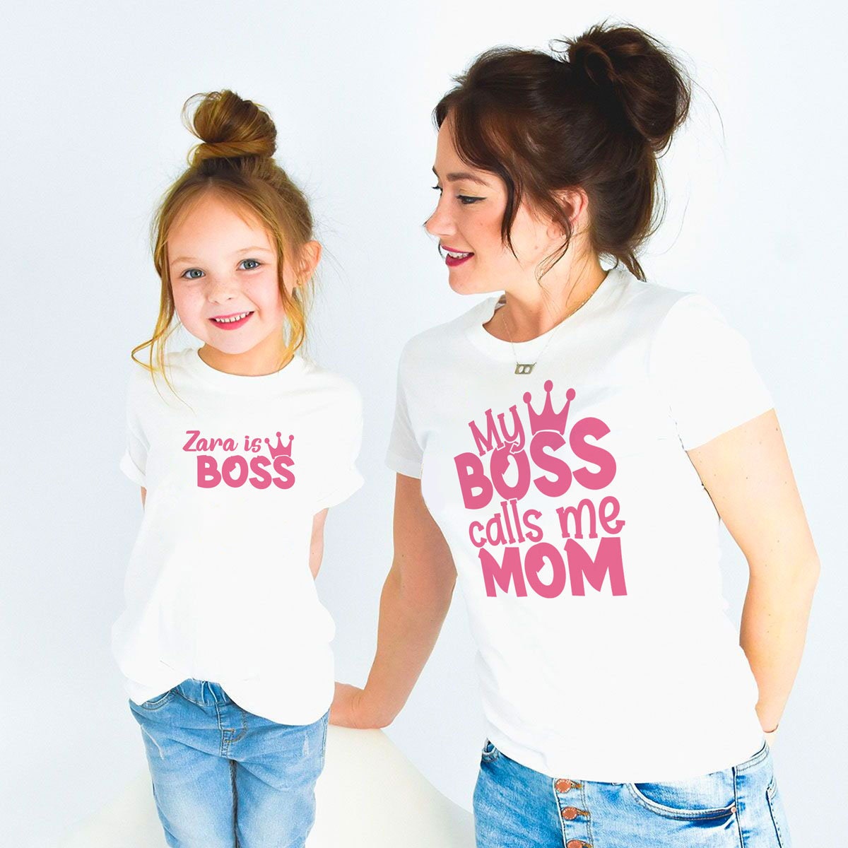Mutter Tochter Passendes T-Shirt, Mama. Outfit Mutter Tochter Passendes T-Shirt, Mama. Outfit von PrinticDesignStudio