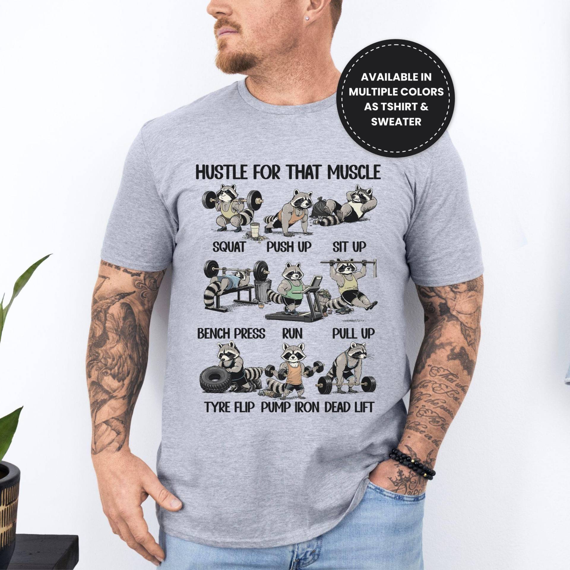 Trainingsshirt, Fitnessshirt, Sportshirt, Sportbekleidung, Fitness Oberteil, T-Shirt Herren, Sweatshirt, Workout Shirt von PrintiverseDE