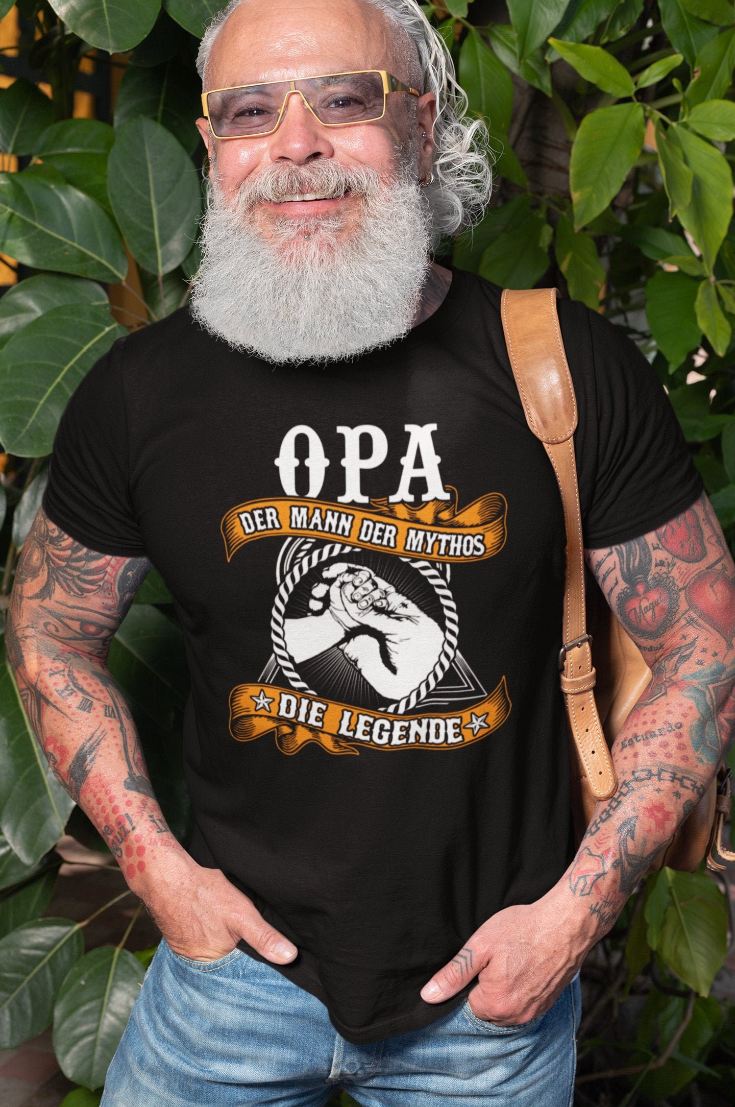 Opa T-Shirt Der Mann Mythos Die Legende Geschenk Für Großväter von Printlicht