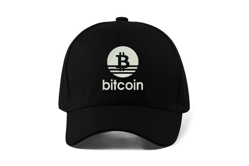 Bitcoin Old School Logo Krypto Händler Bestickt Baseball Mütze Dad Hat Sport Cap Unisex von Printlot