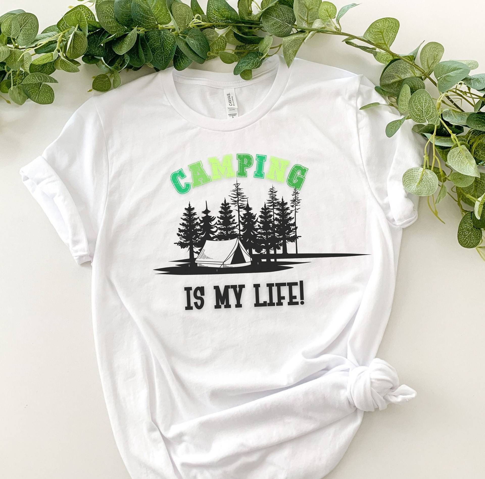 Campingshirt, Shirt Für Camper, Outdoor, Camping, Statement Naturliebhaber, Geschenk Campingfreunde, Dankeschön, Berge, Meer von PrintyPolis