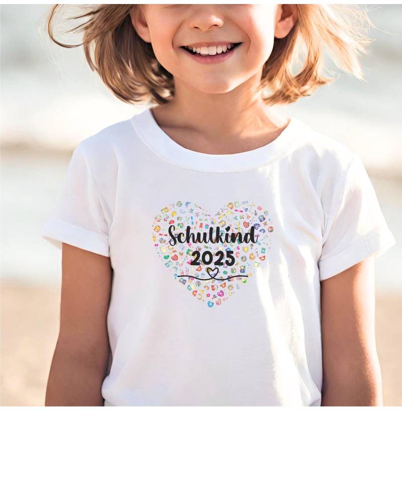 Hallo Schule 2025, Shirt Für Schulstarter, Erstklässler Schulkind, Schulkind-Shirt, Einschulung 2025 von PrintyPolis