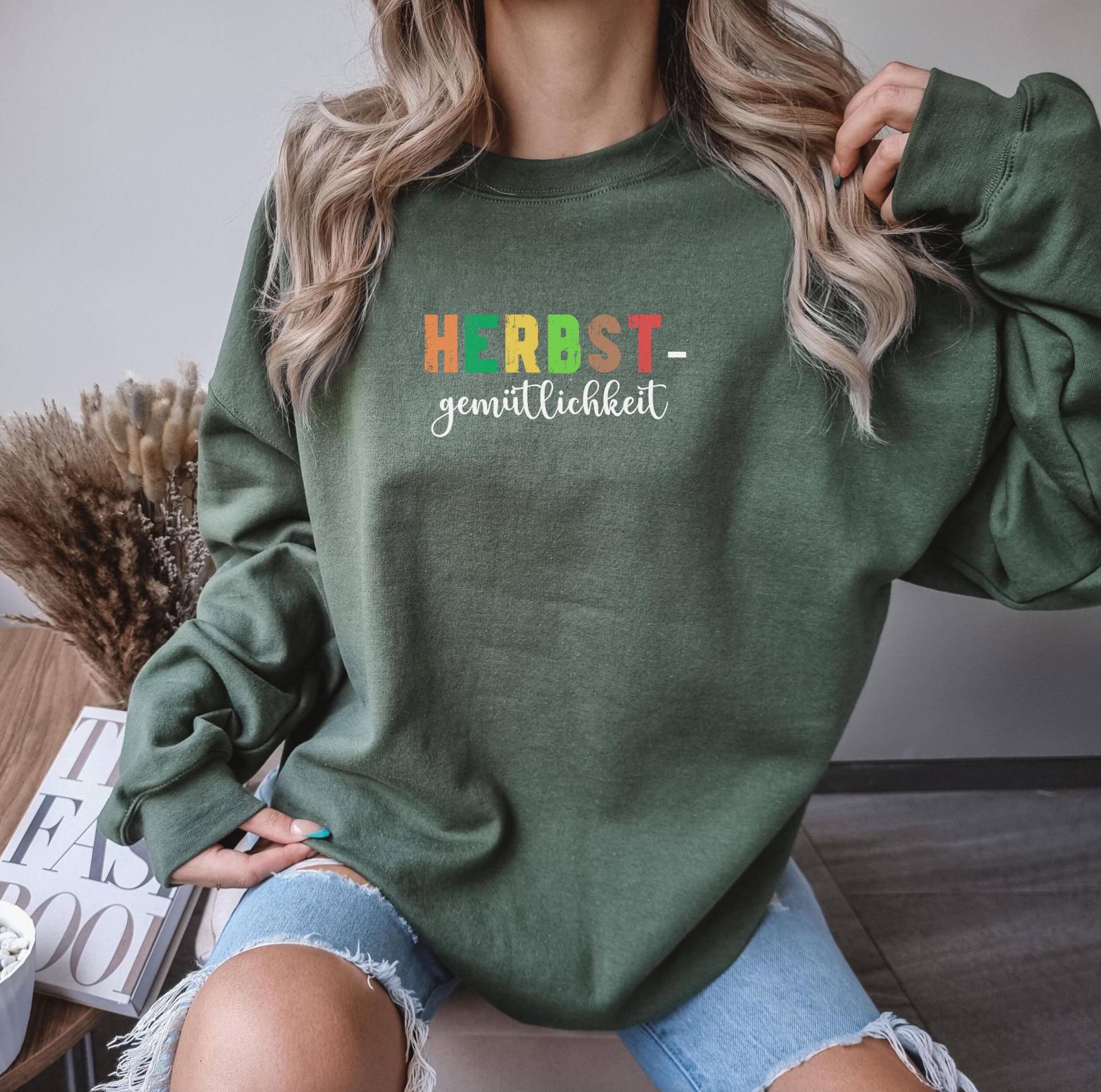 Herbstgemütlichkeit, Sweater Für Den Herbst, Herbstfreuden, Geschenk Zum Kuschelzeit, Herbstzeit von PrintyPolis