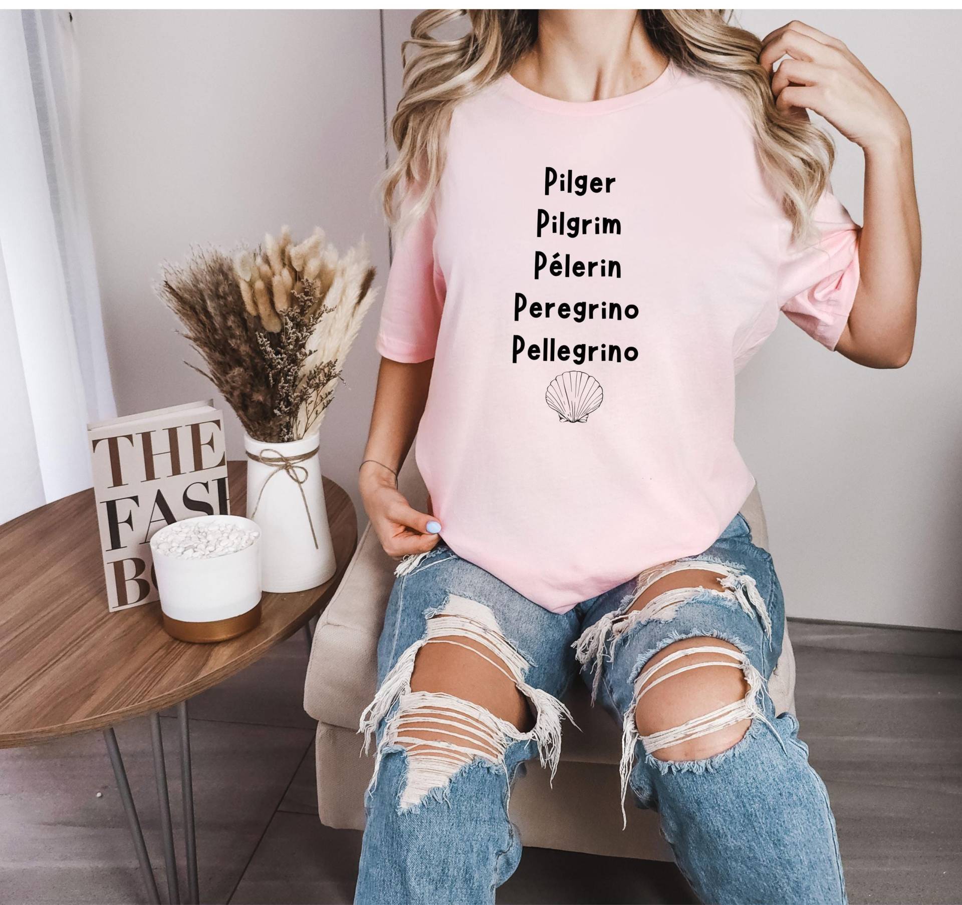 Pilger Shirt, International, Shirt Für Pilger, Geschenk Sprachen, Pilgrim, Pilgerliebe, Wanderfreunde von PrintyPolis