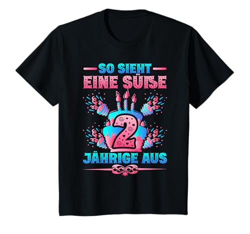 2. Geburtstag 2 Jahre Mädchen Prinzessin T-Shirt von Prinzessin Geburtstag Geschenke ThemKiddi
