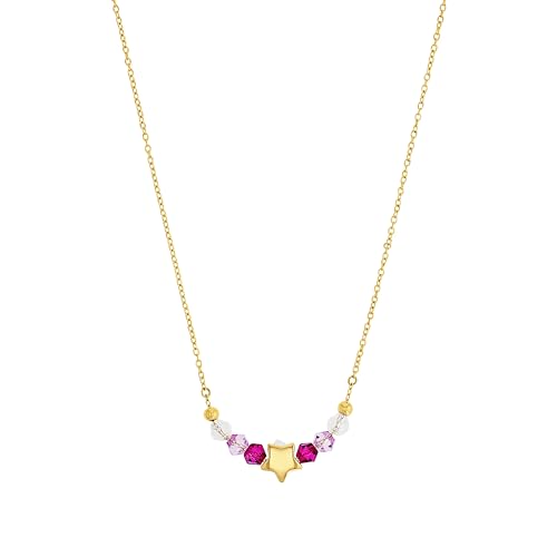 Prinzessin Lillifee Collier Edelstahl Mädchen Kinder Halsschmuck, mit Schmuckstein synth., 35+3 cm, Gold, Stern, Kommt in Schmuck Geschenk Box, 2035300 Prinzessin Lillifee Collier Edelstahl Mädchen Kinder Halsschmuck, mit Schmuckstein synth., 35+3 cm, Gold, Stern, Kommt in Schmuck Geschenk Box, 2035300 von Prinzessin Lillifee