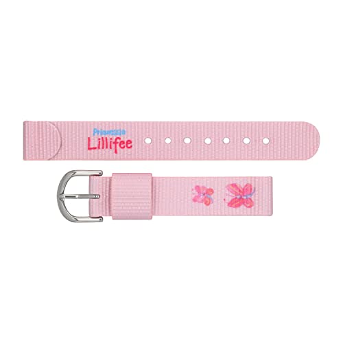 Prinzessin Lillifee Edelstahl Textil Uhrenarmband Kinder Mädchen Ersatzteil 18cm Schmetterling, 2031846 von Prinzessin Lillifee