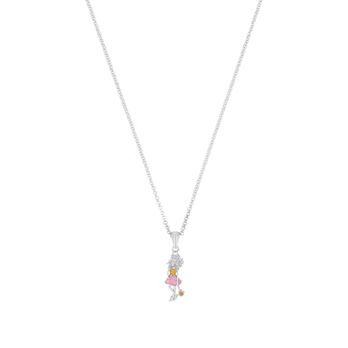 Prinzessin Lillifee Kette mit Anhänger 925 Sterling Silber Mädchen Kinder Halsschmuck, 35+3 cm, Rosa, Lillifee, Kommt in Schmuck Geschenk Box, 2038747 von Prinzessin Lillifee