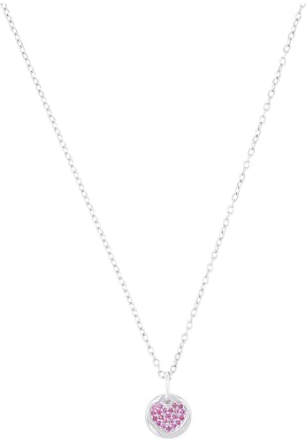 Prinzessin Lillifee Kette mit Anhänger 925 Sterling Silber Mädchen Kinder Halsschmuck, mit Zirkonia synth, 35+3 cm, Silber, Herz, Kommt in Schmuck Geschenk Box, 2037921 von Prinzessin Lillifee