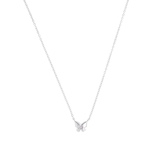 Prinzessin Lillifee Kette mit Anhänger 925 Sterling Silber Mädchen Kinder Halsschmuck, mit Zirkonia synth., 35+3 cm, Silber, Schmetterling, Kommt in Schmuck Geschenk Box, 2036037 von Prinzessin Lillifee