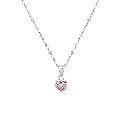 Prinzessin Lillifee Silber Mädchen Kinder Halskette mit rosa Stern-Anhänger, Kommt in Schmuck Geschenk Box von Prinzessin Lillifee
