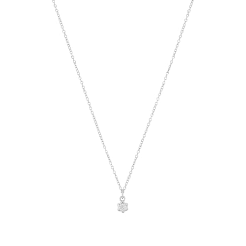 Prinzessin Lillifee Kette mit Anhänger 925 Sterling Silber Mädchen Kinder Halsschmuck, mit Zirkonia synth., 35+3 cm, Silber, Januar, Kommt in Schmuck Geschenk Box, 2038718 von Prinzessin Lillifee