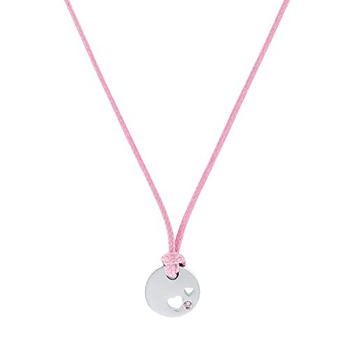 Prinzessin Lillifee Kette mit Anhänger Edelstahl Mädchen Kinder Halsschmuck, mit Zirkonia Synthetik, 35+3 cm, Silber, Herz, Kommt in Schmuck Geschenk Box, 2033998 von Prinzessin Lillifee