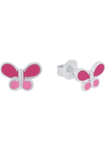 Prinzessin Lillifee Ohrstecker 925 Sterling Silber Mädchen Kinder Ohrschmuck, 0,6 cm, Silber, Schmetterling, Kommt in Schmuck Geschenk Box, 2037947 von Prinzessin Lillifee