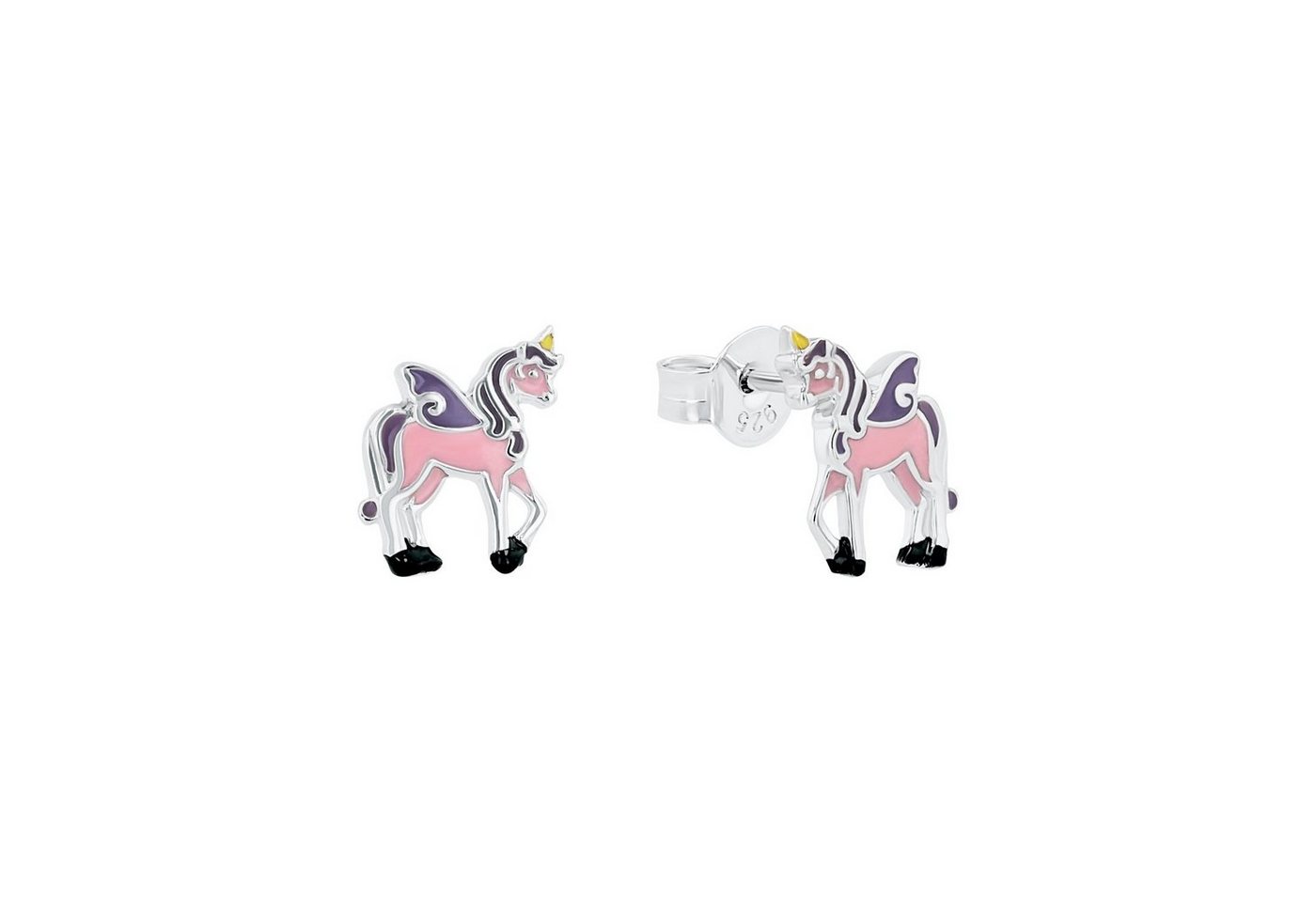 Prinzessin Lillifee Ohrstecker-Set für Mädchen, 925 Sterling Silber, Einhorn (2-tlg) von Prinzessin Lillifee