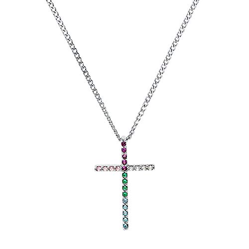 Prinzessin Lillifee Kette mit Anhänger 925 Sterling Silber Mädchen Kinder Halsschmuck, mit Zirkonia synth., 35+3 cm, Multicolor, Kreuz, Kommt in Schmuck Geschenk Box, 2031165 Prinzessin Lillifee Kette mit Anhänger 925 Sterling Silber Mädchen Kinder Halsschmuck, mit Zirkonia synth., 35+3 cm, Multicolor, Kreuz, Kommt in Schmuck Geschenk Box, 2031165 von Prinzessin Lillifee