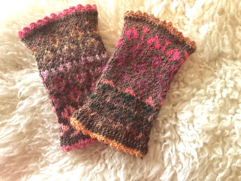 Handgestrickte Pulswärmer Damen Aus Wolle - Warme Armstulpen/Gestrickte Wollstulpen Winter Accessoires Handmade von PrinzessinWollhausen