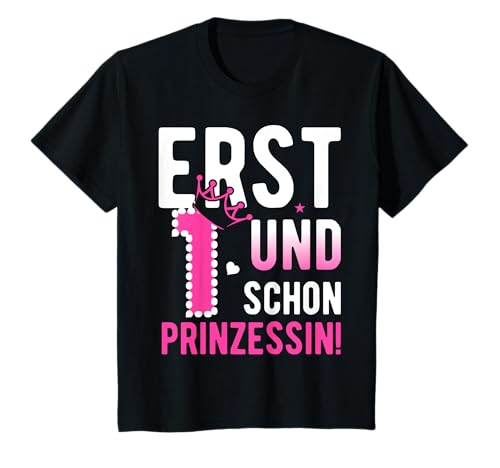 1. Geburtstag Mädchen 1 Jahr Prinzessin Geburtstags T-Shirt 1. Geburtstag Mädchen 1 Jahr Prinzessin Geburtstags T-Shirt von Prinzessinnen Geburtstag Kindergeburtstag Geschenk