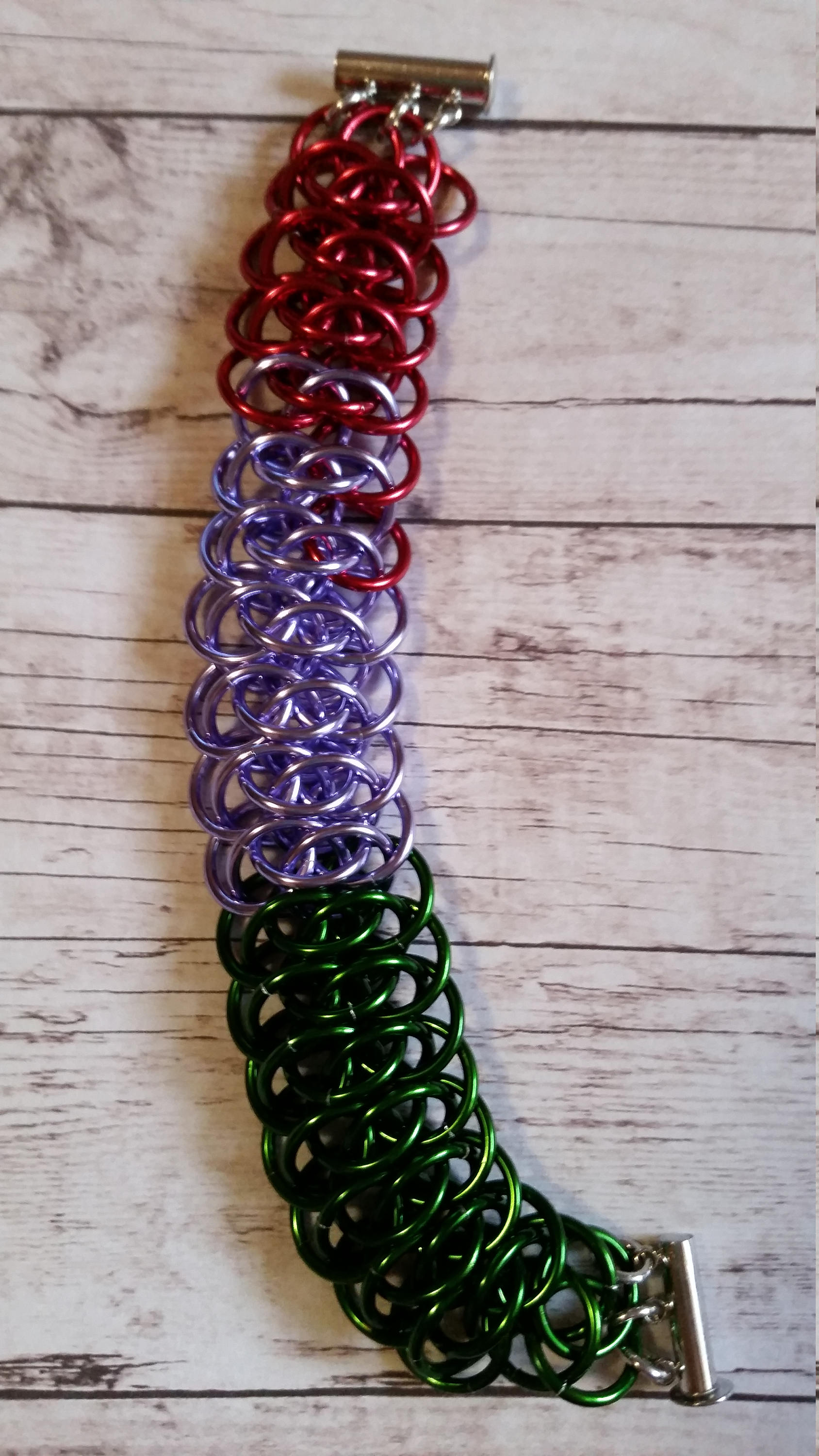 Kleine Meerjungfrau Inspiriert Chainmaille Armband - Viperscale von PriorityMailleBox