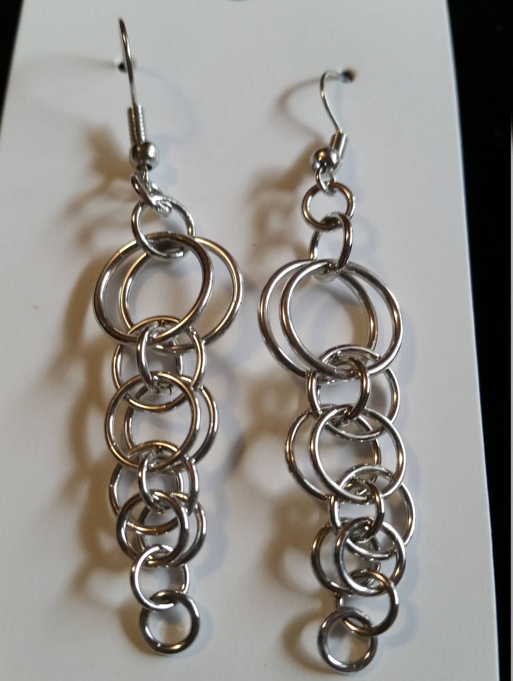 Ruder Dangly Chainmaille Ohrringe von PriorityMailleBox