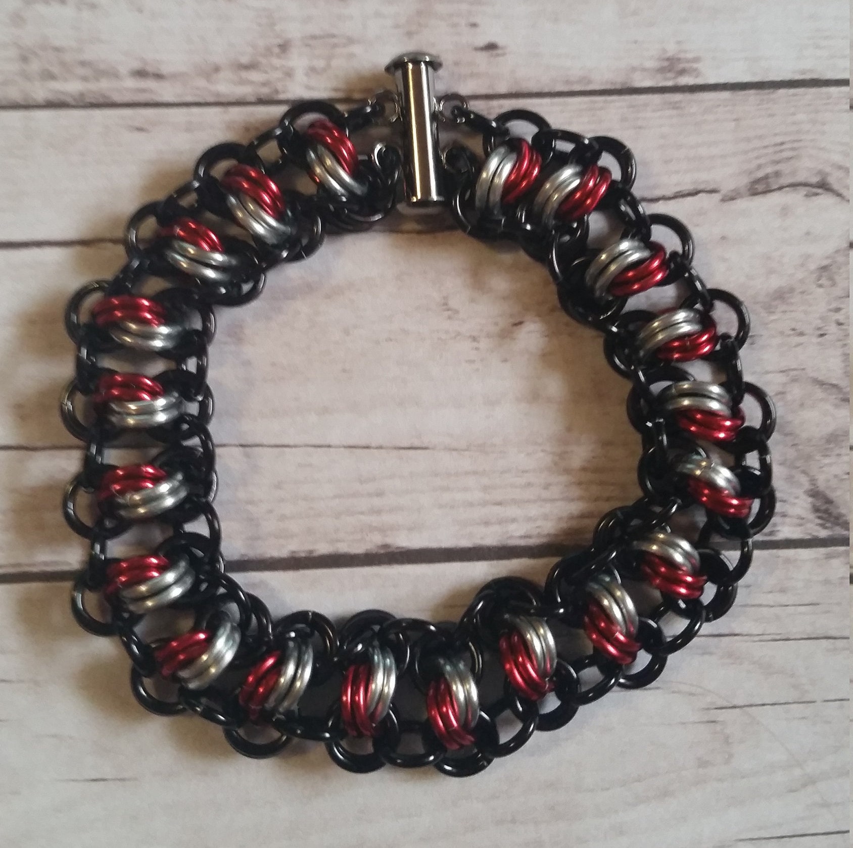 Winter Soldier Inspiriert Catwalk Chainmaille Armband von PriorityMailleBox