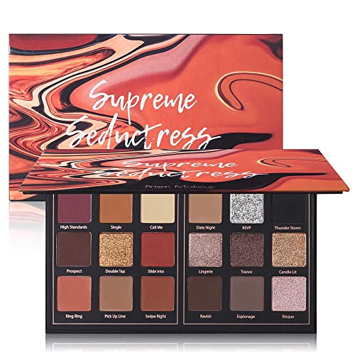 Lidschatten Palette 18 Farben - Eyeshadow Palette Matt Hohe Farbwiedergabe - Make Up Palette Tragbarkeit, Wasserdicht, Langlebig Lidschatten Palette 18 Farben - Eyeshadow Palette Matt Hohe Farbwiedergabe - Make Up Palette Tragbarkeit, Wasserdicht, Langlebig von Prism Makeup