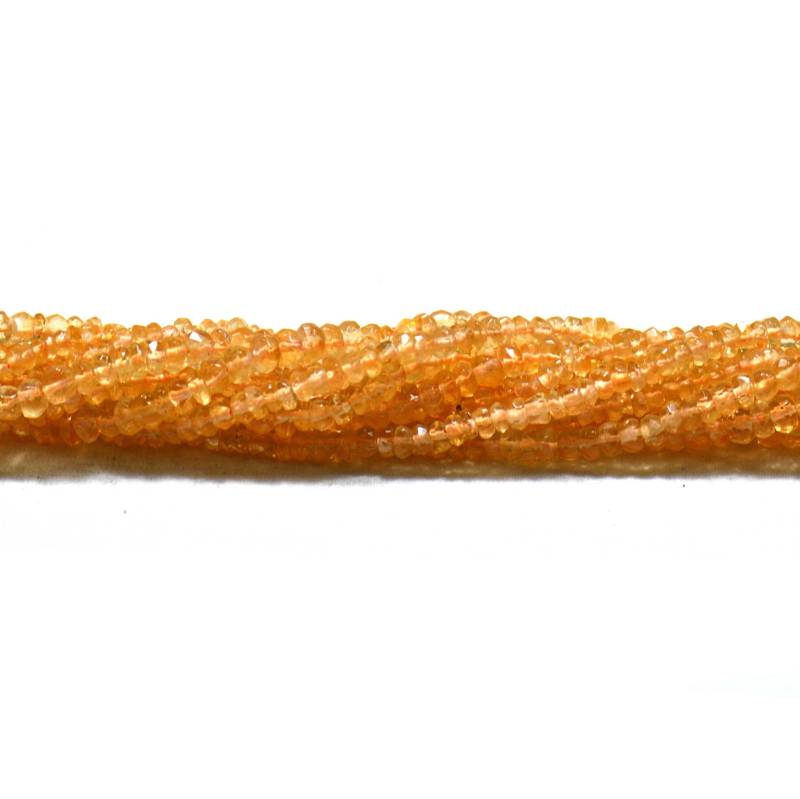 Citrin Brasilien Machine Cut 1 Strang Edelstein Für Schmuck Perlen von Prismaticgems