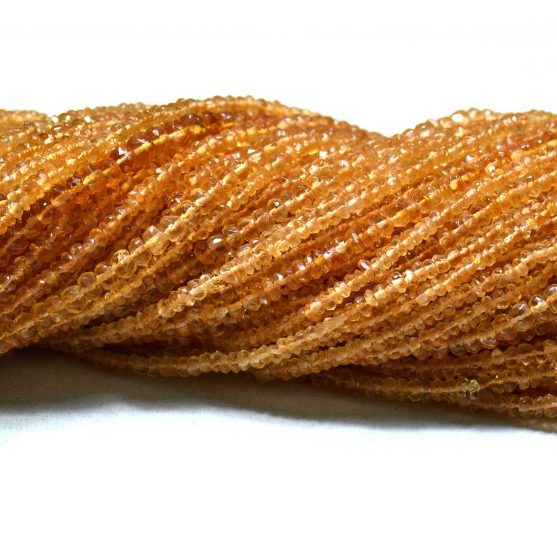 Citrin Brasilien Machine Cut 1 Strang Edelstein Schmuck Perlen Für von Prismaticgems