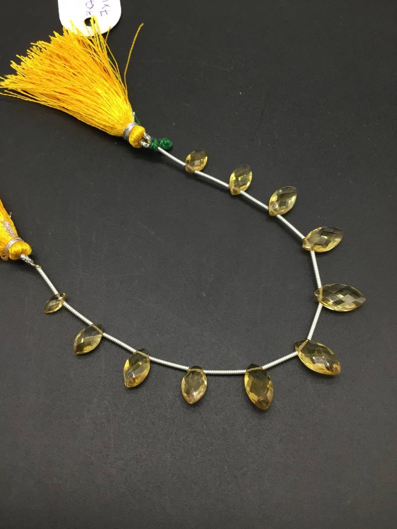 Citrin Facettierte Extravagante Form Natürliche Edelstein Perlen Für Schmuck von Prismaticgems