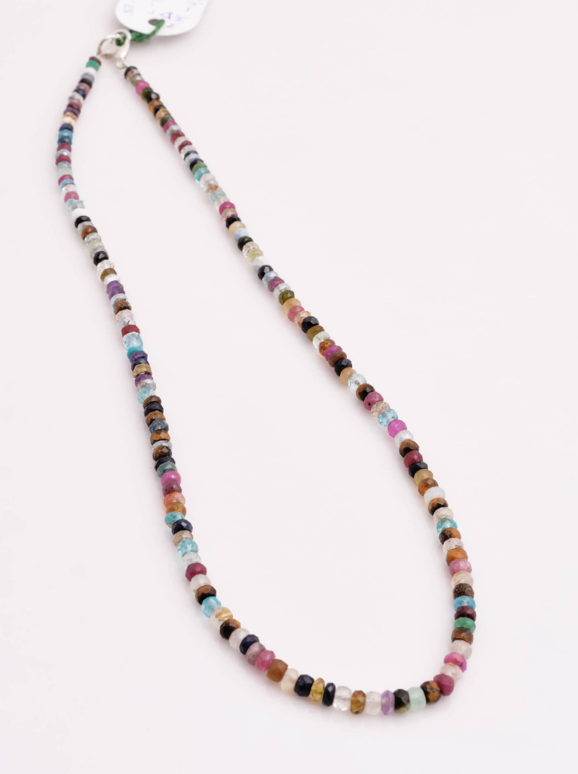 Gemischte Edelstein Facettierte Perlen 1 Strang Natürliche Halskette von Prismaticgems