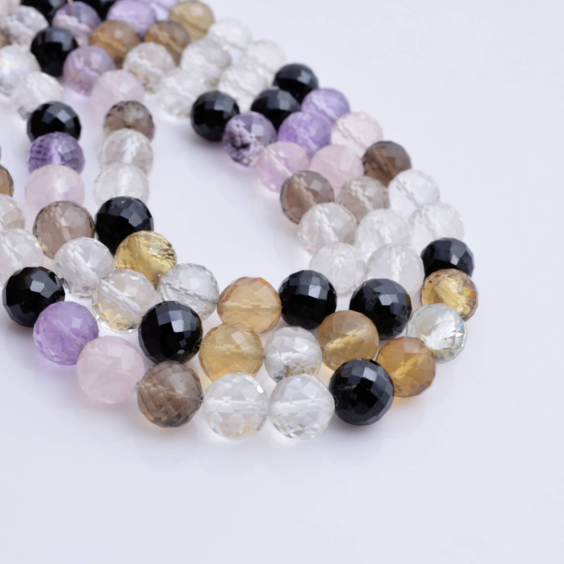 Hochwertige Multi Edelstein Facettierte Kugel 1 Strang Perlen Für Schmuck von Prismaticgems